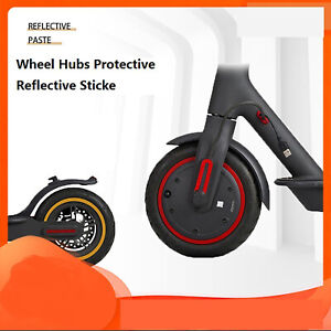 Wheel Hub Reflective Stickers Decals Set for Ninebot Max G30 Electric Scooter