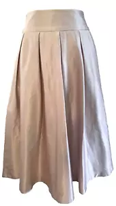Review Womens Pleated Flare Pink Skirt 50's Inspired Size 8 Party Work - Picture 1 of 10