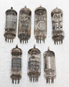 7- Vintage gebrauchte Typ EF89 EABC80 FCL80 PCC88 DF96 EL95 Audio Röhren ~ Test sehr gut - Bild 1 von 8