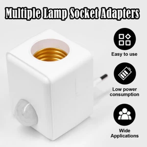 E27 Infrared Sensor Lamp Holder Wiring Socket Wireless Led Radar 110v Sound Plug - Picture 1 of 17