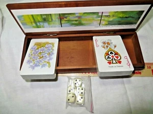 Card and Dice Set in Decorative Box - Picture 1 of 3