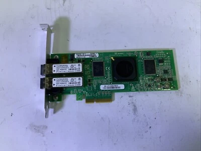 QLogic PX2510401-55 2 Port PCI-E X4 4Gbps HBA Fiber Channel Card - JJ P4E - Image 1 of 4