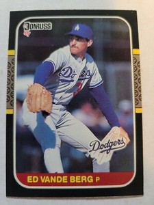 1987 DONRUSS ED VANDE BERG #376 NM  
