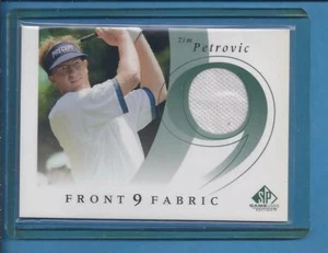 * 2001 Upper Deck Front 9 Fabic Golf Shirt TIM PETROVIC - Picture 1 of 1