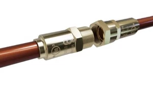 CRAFT - 1/2" COUPLING x 1/2" OD TUBE, 0.035" THK. x M22-2.0TH MALE/FEMALE - Picture 1 of 18