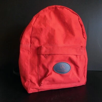 Backpack Red Mercedes Benz Automobile Collection Vintage Promo Way N5103 - Image 1 of 4