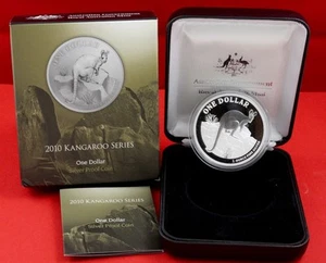 2010 $1 Silver Kangaroo " Yellow-Footed Rock-Wallaby " Proof Coin no.5746 - Picture 1 of 2