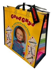 Child's Play Good Guys Chucky Polyester REUSEABLE TOTE BAG Spirit Halloween - Picture 1 of 4