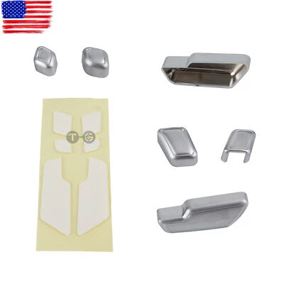 For Mercedes-Benz Protect Decorate Matt Chrome Door Seat Adjust Switch Button - Image 1 of 4