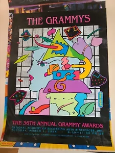 PETER MAX - 1994 The Grammys 18" x 24" Poster Print - Picture 1 of 2
