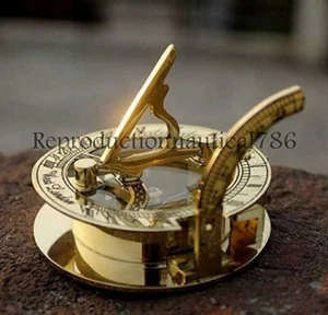 Solid Brass Compass Maritime Nautical Astrolabe Marine Ship Instrument Compass - Picture 1 of 4