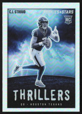 2023 Panini Rookies & Stars Thrillers Silver Prizm C.J. Stroud Rookie #TH-12 JW1 - Image 1 of 2