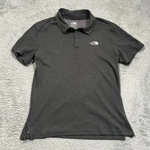 The North Face FlashDry Polo Men's M Gray Short Sleeve Preppy Casual - Picture 1 of 13