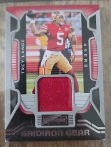 2021 Panini Playbook Trey Lance Gridiron Gear JERSEY #GG-TLA 49ers - Picture 1 of 2