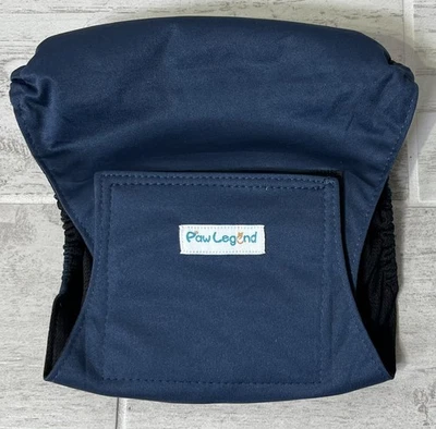 Paw Legend 尺寸中号可水洗可调节狗肚带男性狗尿布包装 — 第 1/4 张图片