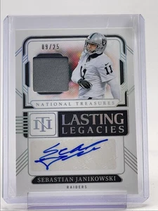 SEBASTIAN JANIKOWSKI 2024 NATIONAL TREASURES PATCH SILVER AUTO /25 Q5963 - Picture 1 of 2