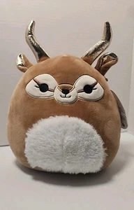 Peluche officielle Kellytoy Squishmallows 10" KIELI l'antilope neuve avec étiquette - Photo 1/8
