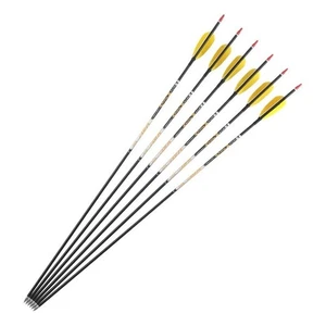 Archery Spine350-900 Carbon Arrows 3in Turkey Feather ID4.2mm Shaft Bow Hunting - Picture 1 of 6