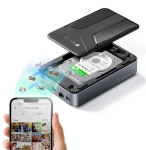 Yottamaster 1 Bay NAS Speicher für 2,5" SATA HDD/SSD, Quad Core CPU, 1GbE... - Bild 1 von 10