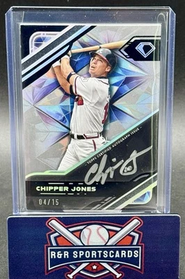 2025 Topps Diamond Icons Chipper Jones Black Polychromatink Auto /15 - Braves - Image 1 of 2