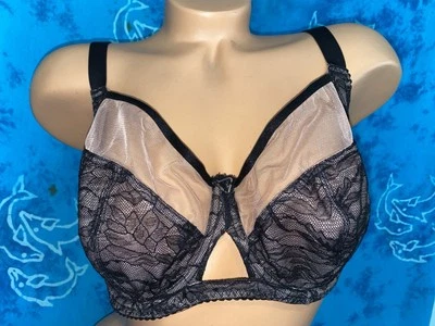 Sujetador Balconette Copa Completa Curvy Kate Sexy Negro Rosa Encaje Victory Allure EE. UU. 34I Foto 1 de 4
