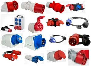 CEE PCE Stecker Wanddosen Kupplungen Adapter 5 polig 16A 32 A Starkstrom Garage - Bild 1 von 17