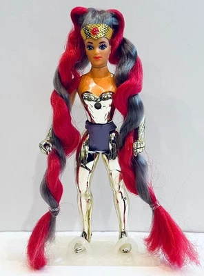 Vintage 1980s She-ra Entrapta Figure Doll Princess of Power with HEADBAND - Image 1 of 4