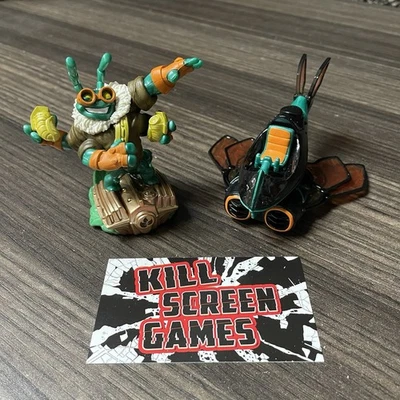 Paquete de figuras Skylanders SuperChargers Green Thrillipede + Buzz Wing Foto 1 de 4