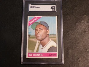 1966 Topps #300 ROBERTO CLEMENTE card! PIRATES! HOF! SGC 4 VG-EX! Bob - Picture 1 of 2
