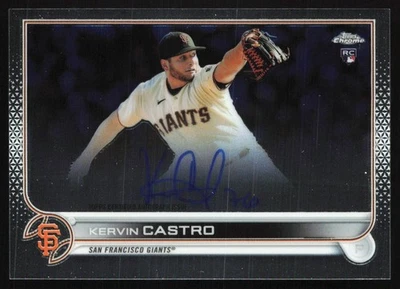 2022 Topps Chrome Kervin Castro Rookie Auto #RA-KC BB2 - Image 1 of 2