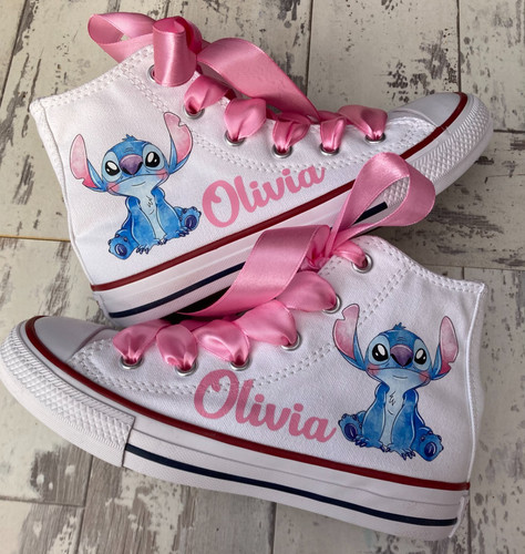 Scarpe da ginnastica alte Stitch Converse Chuck Taylors Lilo e Stitch regalo personalizzato