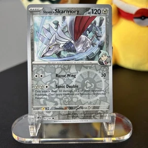STEVEN'S SKARMORY - POKEMON TCG - DESTINED RIVALS - REVERSE HOLO - 142/182 - Picture 1 of 3