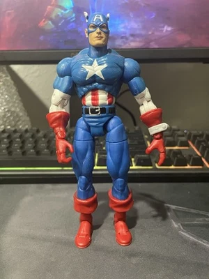 Marvel Legends Toybiz CAPTAIN AMERICA Loose  Action Figure Avengers Invaders - Image 1 of 3