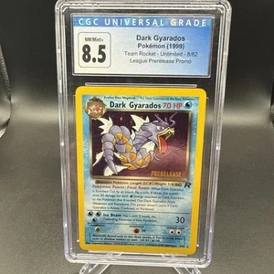 Dark Gyarados Prerelease Promo CGC 8.5 Holo 8/82 Team Rocket Pokemon Vintage  - Picture 1 of 2