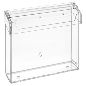 Prospektbox / Prospekthalter mit Deckel im Format 15x15cm, wetterfest für Aussen - Bild 1 von 8