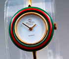 [Exc+4] Early Model GUCCI Vintage Change Bezel Watch Bangle Quartz From JAPAN