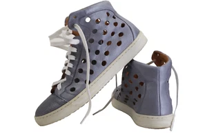 Gino Rossi Púrpura Lavanda Cuero Perforado Con Cordones Parte Superior Alta Corte Talla 36 - Imagen 1 de 13