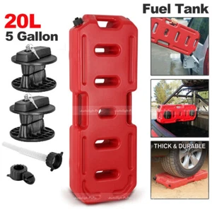 20L 5Gallon Fuel Can Gas Tank Container Spare Water Container Storage w/Lock - Foto 1 di 12