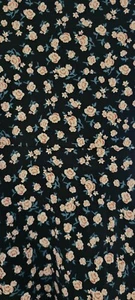 M FOREVER 21 Damen schwarz Blumenmuster ärmellose Riemen Midi Kleid Stretch Medium - Bild 1 von 4