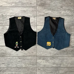 Vintage 90s LOONEY TUNES Weste Tweety Bird & Melvin The Martian Damen Gr. M/L - Bild 1 von 11