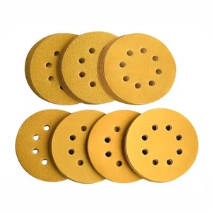 Abramesh Sanding Discs 125mm 8 Hole 5 Inch Hook and Loop 40 - 1000 Grit - Picture 1 of 6