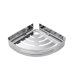KULED Corner Shower Caddy, Adhesive Wall Mounted Bathroom shower corner shelves - Picture 1 of 7