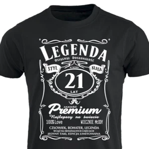 21 lat urodziny Legenda Smieszna Koszulka polnisches T-Shirt Prezent Dla Mezczyzn PL - Bild 1 von 20