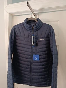 GERRY Lightweight Puffer Jacket Mens Sz Large Blue Winter Coat - Picture 1 of 5