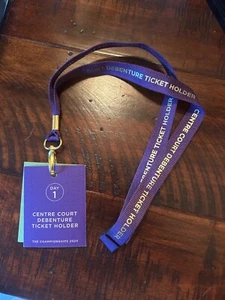 Wimbledon 2024 Debenture Center Court Pass and Lanyard Day 1 - Picture 1 of 1