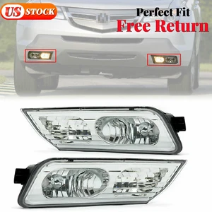 Pair Bumper Fog Light Driving Lamp Assemblies For 2007 2008 2009 Acura MDX - Picture 1 of 12