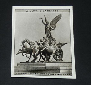 1928 WILL CIGARETTES CARD MODERN BRITISH SCULPTURE #15 PEACE CAPT. ADRIAN JONES