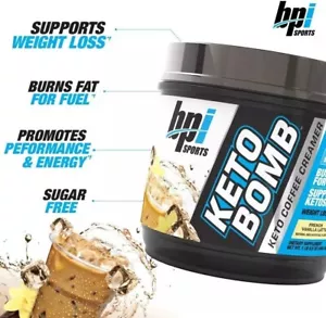 KETO BOMB BPI Sports FRENCH VANILLA LATTE Keto Diät Kaffee Milchkännchen 11/24 MCT's - Bild 1 von 8