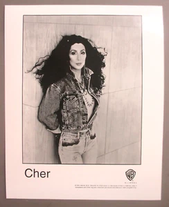 Cher schwarz & weiß 8x10 Hochglanz Promo Foto 1999 in Jeansjacke! - Bild 1 von 1
