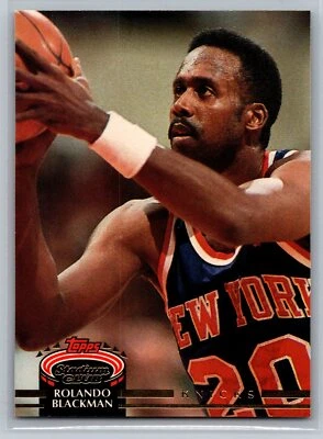 Rolando Blackman 1992-93 Stadium Club BASKETBALL #226 New York Knicks - Image 1 of 2